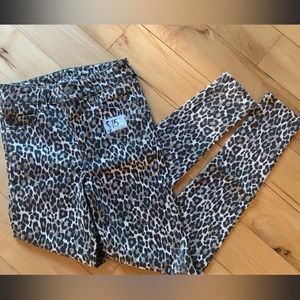 American Eagle leopard print jeggings